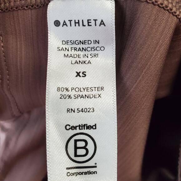 Athleta Women's Ultimate Stash Pocket 7/8 Tight Size XS Almond Activewear Yoga - Picture 8 of 10